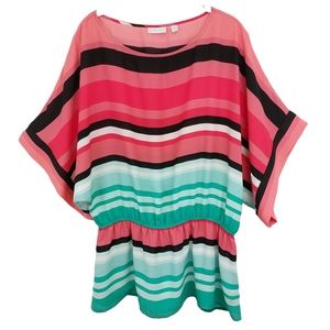 Anthropologie Multicolor Striped Tunic